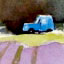 Blue Truck and Lavendar
